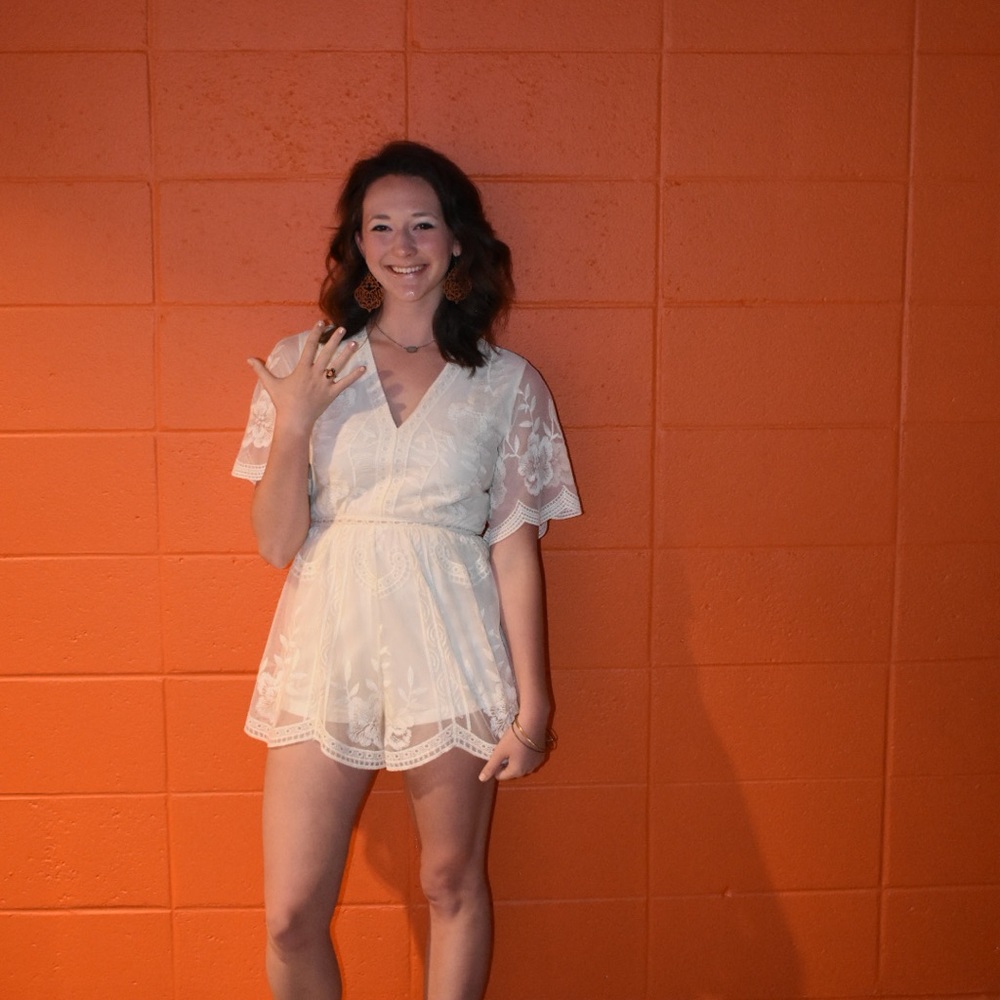 Off-White Altard State Lace Romper